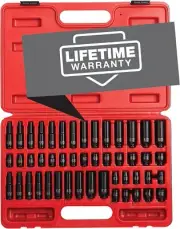 1848 1/4-inch Drive SAE and Metric Impact Socket Set inch/Metric Standard/Dee...