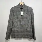 NWT J.Crew Regent Blazer in Glen Plaid Gray Black White Wool Jacket Blazer 4