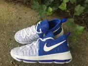 Nike KD Kevin Durant 9 Kids Boys Shoes Sneakers 855909411 Blue White