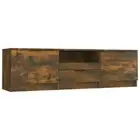Tv Cabinet Smoked Oak 140X35x40 Cm Engineered Wood oak TV Stands & Entertainment