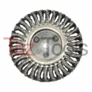 6" Wire Brush Coarse Knotted Knot Wire Wheel Brush for Bench Grinder 9000 rpm