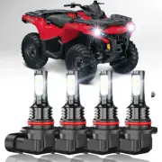 For Can Am Commander 800R 1000 Renegade 500 800 Headlight LED Light Bulbs 6000K