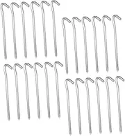 TOGEVAL 30pcs Lightweight Aluminum Tent Stakes Durable Weatherproof Pegs for Camping Beach Outdoor Use Strong Grip Wear Resistant Design Easy to Use Ground Nails for Secure Tents