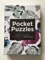 Pocket Puzzles: Set of 4 Sudoku Word Play Number Crunch Brain Teasers