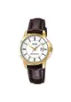 Casio Women's Analog Watch LTP-V004GL-7A Brown Leather Band Ladies Watch