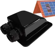 Cable Entry Gland | Solar Double Cable Gland - Solar Extension Cable Connector, Gland Wire Holders Waterproof, UV Resistant Wire Gland for All Cable Types