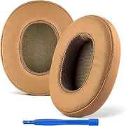 Linkidea Replacement Ear Pads for Skullcandy Crusher Wireless/Crusher Evo/Crusher ANC/Hesh 3/Venue ANC Headphones, Headset Earpads (Protein Leather/Brown)