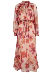 Forte_forte Floral-print Silk-chiffon Midi Dress - Multicoloured - 3 3