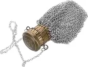 [FOMIYES] Vintage Metal Coin Purse British Style Decorative Mesh Wallet Durable and Easy to Clean Purse with Key Chain for Women Unique Design