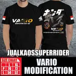 MODIFICATION DAILY VARIO USE BLACK T 恤 / 摩托車 T 恤衫 / 球衣昇華 / T