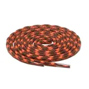 1Pair Wave Brown Orange Hiking Work Boot Shoe Laces for 5 6 7 8 eyelet Stay Tied