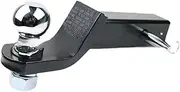 Mqetly 2" Drop Down Loaded Ball Mount Trailer Tow Hitch Easy to Install Fits 2 inch Receiver