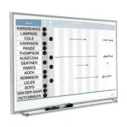 Quartet Matrix In/out Board - 16" Height X 23" Width - White Steel Surface -