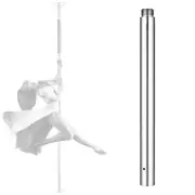 500mm Chrome Extension for 45mm Dance Pole Fitness Spinning Exercise Silver