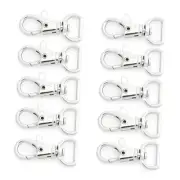 20pcs Swivel Lobster Claw Clasp Trigger Snap Hooks for Purse 1/2 Inch Silver