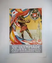 BRAND NEW 1920 Anvers Belgium OLYMPICS PRINTED POSTER SIZE: 16”x12”