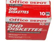 NEW SEALED Office Depot MAC Formatted 2HD 1.4MB 3.5" Diskettes 1 PACK