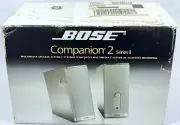 NEW BOSE COMPANION 2 Series II Multimedia Speaker System Gray Rich Sound w/ Bass
