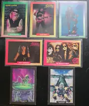 1991 Brockum Rock Cards 5 Card LOT Artwork STICKERS x2 EXODUS JUNKYARD WARRANT