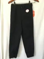 New Wonder Nation Boys Pull on Jogger Pants Black School Uniform Reinforced Knee