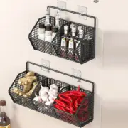 Kitchen Wall Mounted Storage Basket Onion Ginger Garlic Shelf Drainage Basket