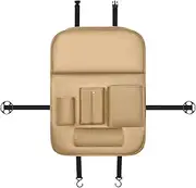 Nixiara Car Seat Back Organiser, Back Seat Car Organiser - Car Storage and Organiser for Kids | Travel Accessories, Dirt-Resistant Organiser with Folding Table for Child Car Seats, Waterproof