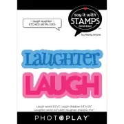 PhotoPlay Say It With Stamps Die Set-Laugh-Laughter 5A0027CK-1G9P7