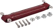Sewroro Vintage Guitar Amplifier Handle Strap Leather Belt for Amp Speaker Cabinet (Dark Brown)