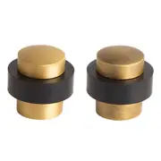 Copper Door Stopper Anti Collision Rubber Buffer Floor Type Door Holder Stop