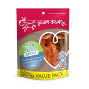 Yours Droolly Chicken Training Sticks Dog Treats (500g)