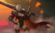 Anime sword artwork fantasy girl art blonde pointy ears Playmat Gaming Mat Desk