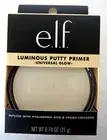 E.L.F. Luminous Putty Primer Universal Glow Full Size .74 oz Hyaluronic Acid
