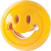 Planet Dog Orbee-Tuff Nooks Yellow Smiley Face Treat-Dispensing Dog Toy