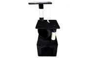 Cat Scratching Tree & Playhouse Toy House Furniture Multi Level 35x35x92cm