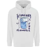 Technically the Glass is Always Full Science Geek Childrens Kids Hoodie
