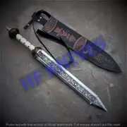 HF KNIVES 29" Roman Gladius Replica Sword Gladiator Sword Hand Engraved Sword