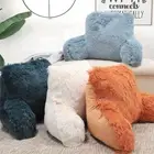 Plush Shaggy Backrest Pillow Bed Cushion Support Reading Back Rest Arms Chair