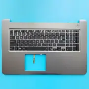 New For Dell Inspiron 5765 5767 Silver Palmrest 4CFRC 04CFRC Backlit Keyboard US