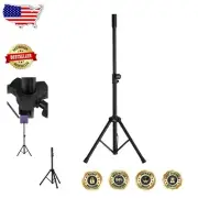 Portable Adjustable Speaker Stand - Tripod Base, 60 lb Capacity, Compact Design