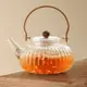 玻璃提樑壺電陶爐加熱煮茶壺套裝耐熱黑茶壺傢用泡茶壺養生燒水壺