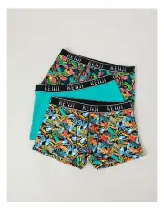 [Kenji] 3 Pack Fashion Trunks To Can Do Flamingo in Assorted