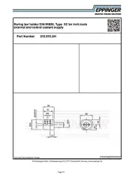 VDI30, Boring bar holder DIN 69880, Type E2 for inch tools, 3/8", 212.015.241