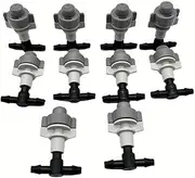 10 Set 360 Degree Misting Nozzle Irrigation, Sprinklers Sprayer for Garden Irrigation System, Micro Sprayer Refraction Automizing Drippers (WP41-1)