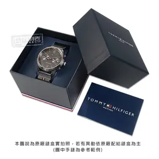 TOMMY HILFIGER / 大刻度 運動風 休閒都會 日期 矽膠手錶 黑x軍綠 / 1791992 / 46mm