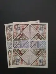 Creative Memories ~ Block Stickers ~ 4" x 5" ~ Laser Cut Snowmen ~ Lot of Two