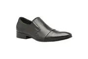 Mens Zasel Gevas Dress Black Leather Loafers Work Casual Dress Formal Shoes