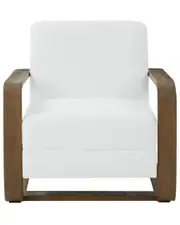 Safavieh Couture Jayshaw Wood Frame Accent Chair