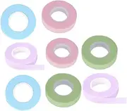 LALADEFIEE Lash Tapes 8 Rolls Strong Non-curl Fabric Eyelash Tapes Easy to Cut for False Eyelash Glue