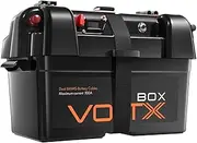 VoltX Battery Box 12V 2xUSB Portable Deep Cycle AGM Lithium Camping Cig Socket