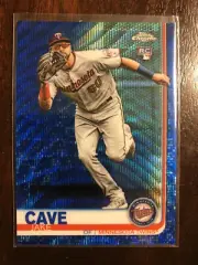 2019 Topps Chrome Jake Cave Blue Wave Refractor #'d 13/75